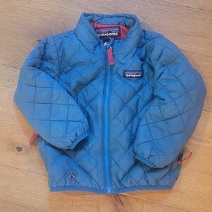 Patagonia Kids Blue Quilted Puffer Jacket